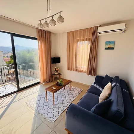 Aden Aparts - Kalkan 1 Bedroom Flat With Pool & Sea View Lägenhet Kaş